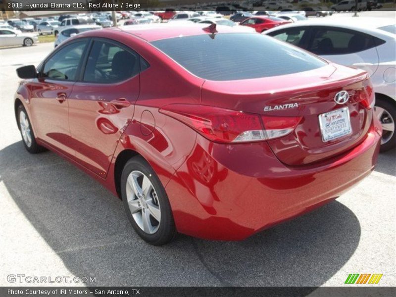 Red Allure / Beige 2013 Hyundai Elantra GLS