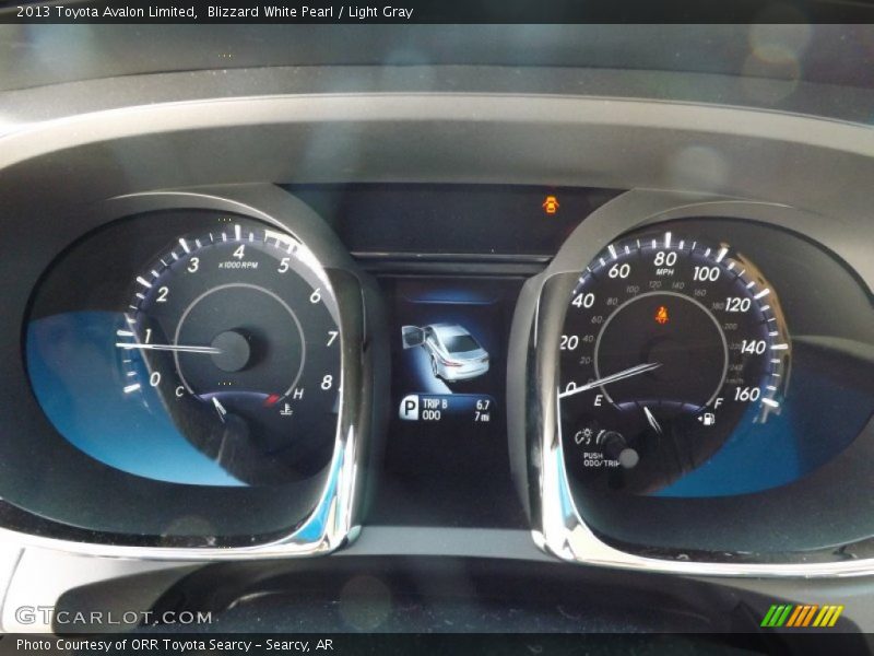 Blizzard White Pearl / Light Gray 2013 Toyota Avalon Limited