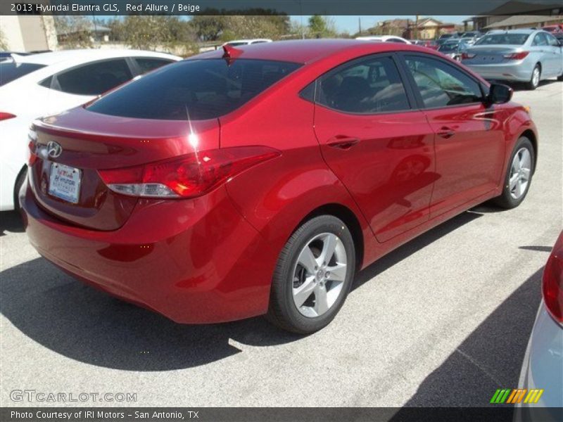 Red Allure / Beige 2013 Hyundai Elantra GLS