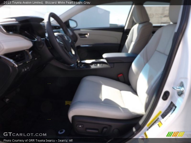 Blizzard White Pearl / Light Gray 2013 Toyota Avalon Limited