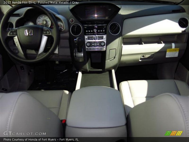Polished Metal Metallic / Gray 2013 Honda Pilot EX-L