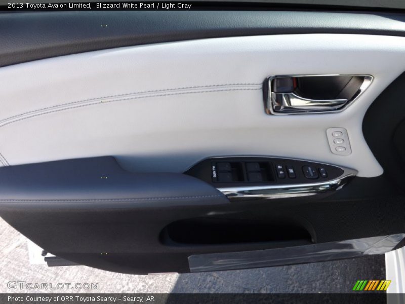 Blizzard White Pearl / Light Gray 2013 Toyota Avalon Limited