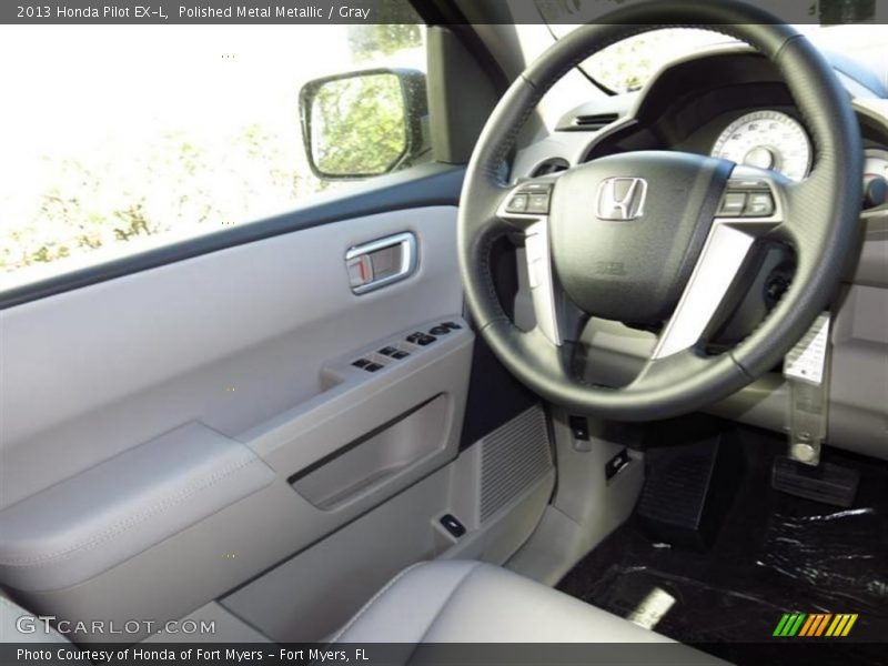 Polished Metal Metallic / Gray 2013 Honda Pilot EX-L
