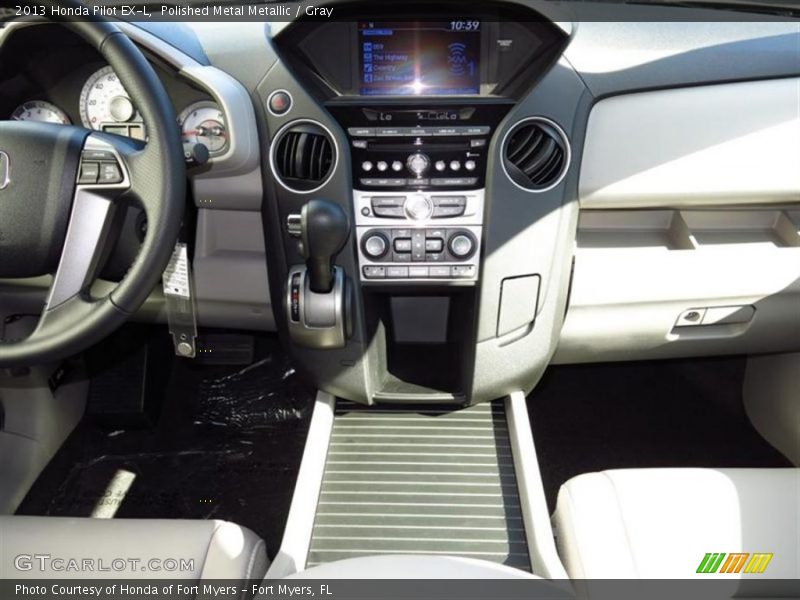 Polished Metal Metallic / Gray 2013 Honda Pilot EX-L