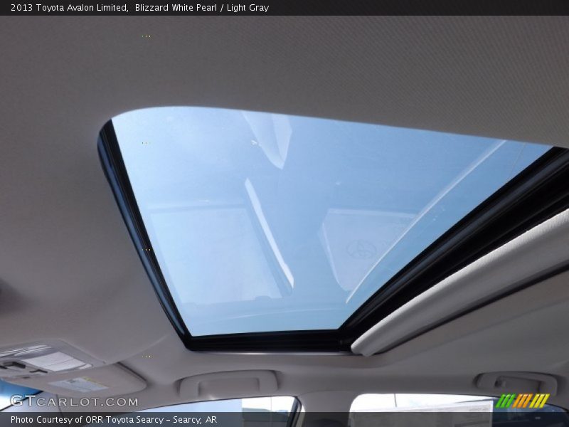 Blizzard White Pearl / Light Gray 2013 Toyota Avalon Limited