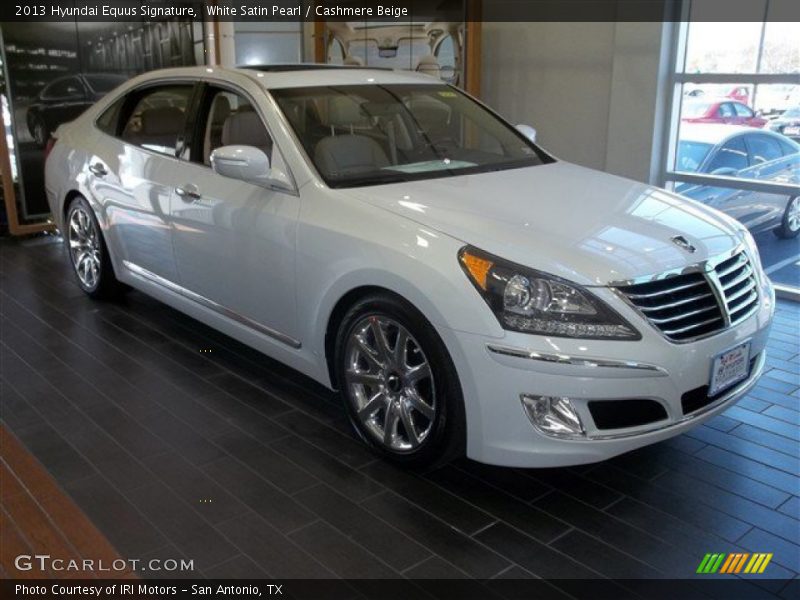 White Satin Pearl / Cashmere Beige 2013 Hyundai Equus Signature