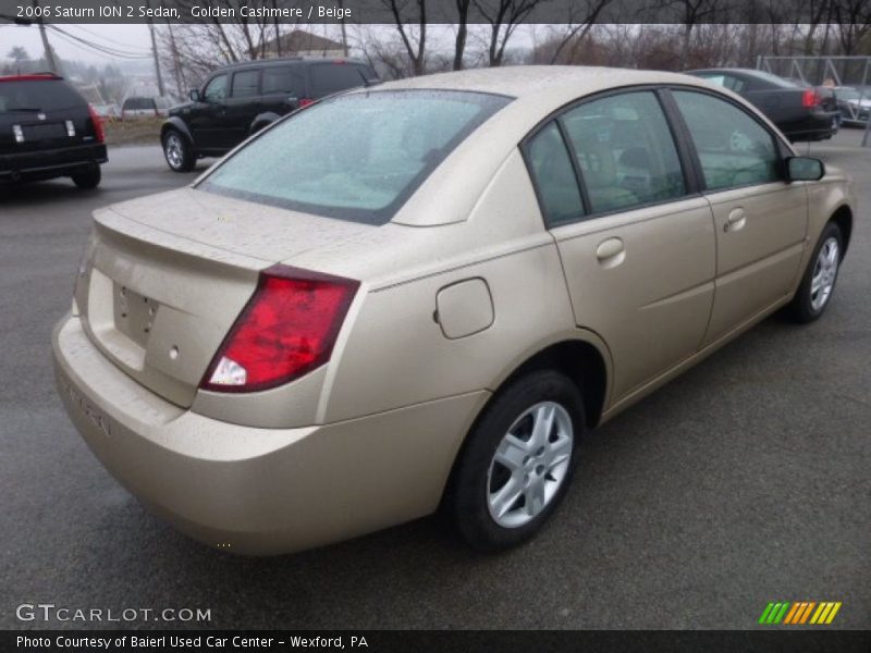 Golden Cashmere / Beige 2006 Saturn ION 2 Sedan