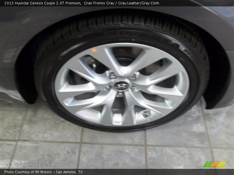 Gran Premio Gray / Gray Leather/Gray Cloth 2013 Hyundai Genesis Coupe 2.0T Premium