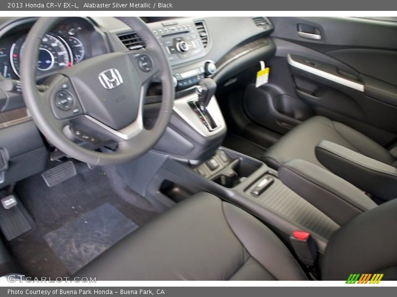 Alabaster Silver Metallic / Black 2013 Honda CR-V EX-L