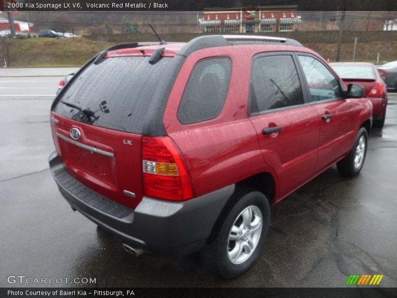 Volcanic Red Metallic / Black 2008 Kia Sportage LX V6