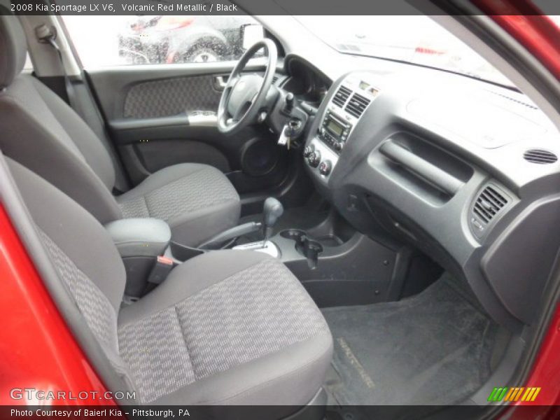 Volcanic Red Metallic / Black 2008 Kia Sportage LX V6