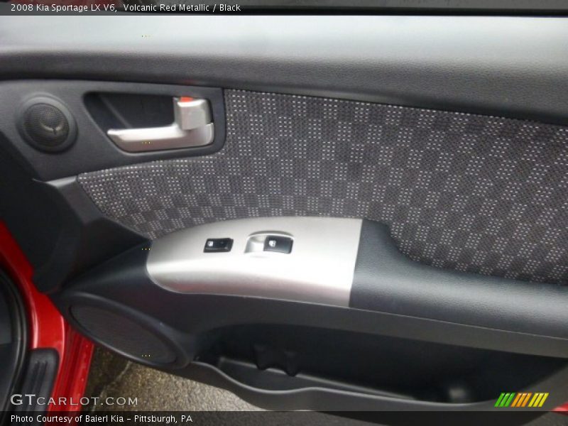 Volcanic Red Metallic / Black 2008 Kia Sportage LX V6