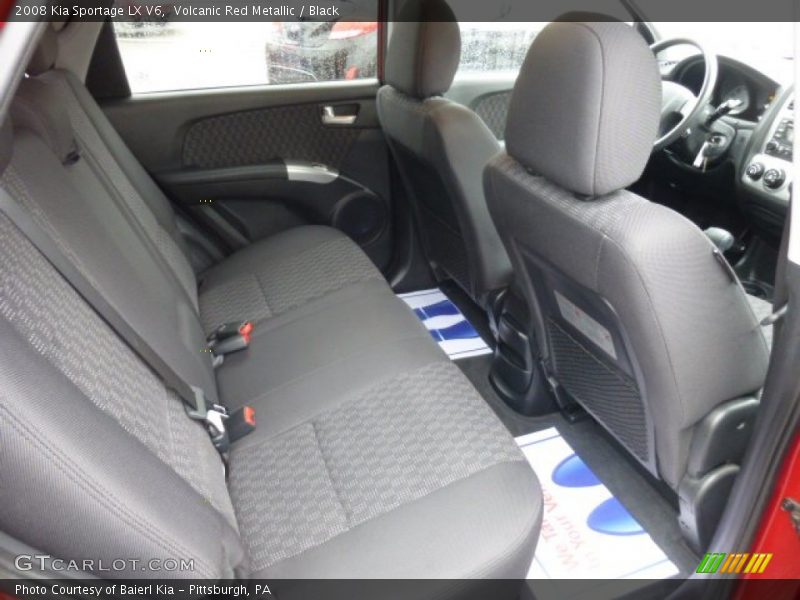 Volcanic Red Metallic / Black 2008 Kia Sportage LX V6