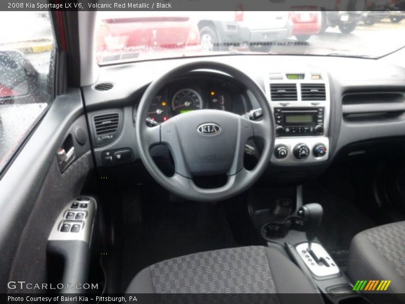 Volcanic Red Metallic / Black 2008 Kia Sportage LX V6