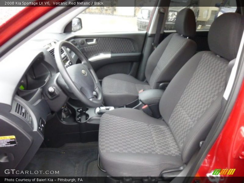 Volcanic Red Metallic / Black 2008 Kia Sportage LX V6