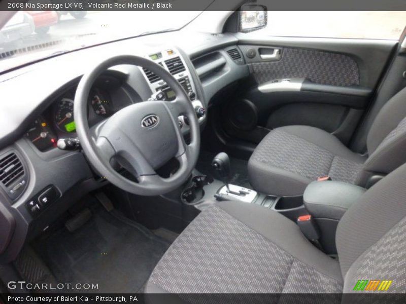 Volcanic Red Metallic / Black 2008 Kia Sportage LX V6