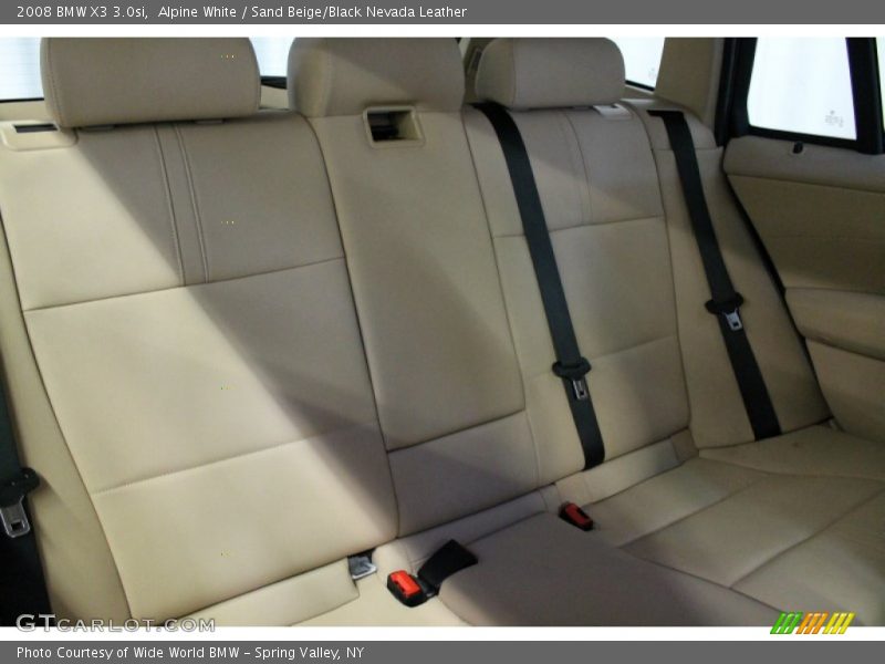 Alpine White / Sand Beige/Black Nevada Leather 2008 BMW X3 3.0si