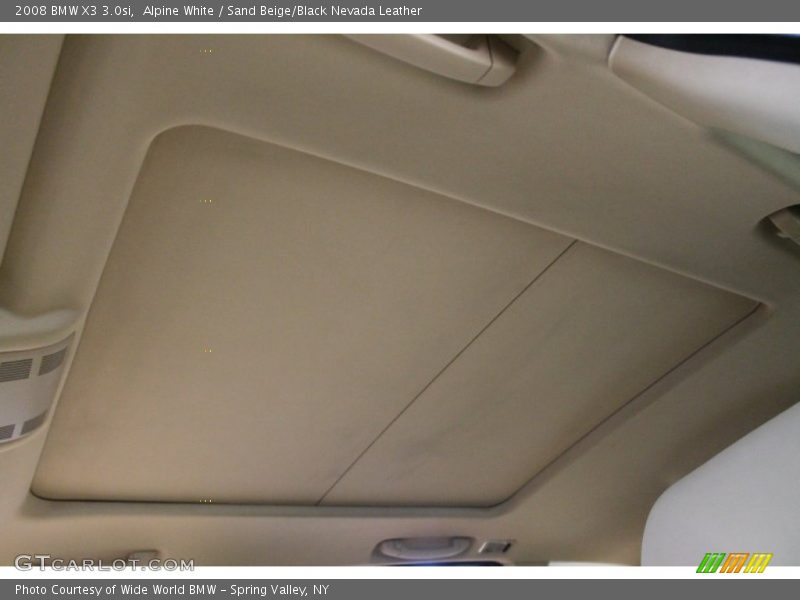 Alpine White / Sand Beige/Black Nevada Leather 2008 BMW X3 3.0si