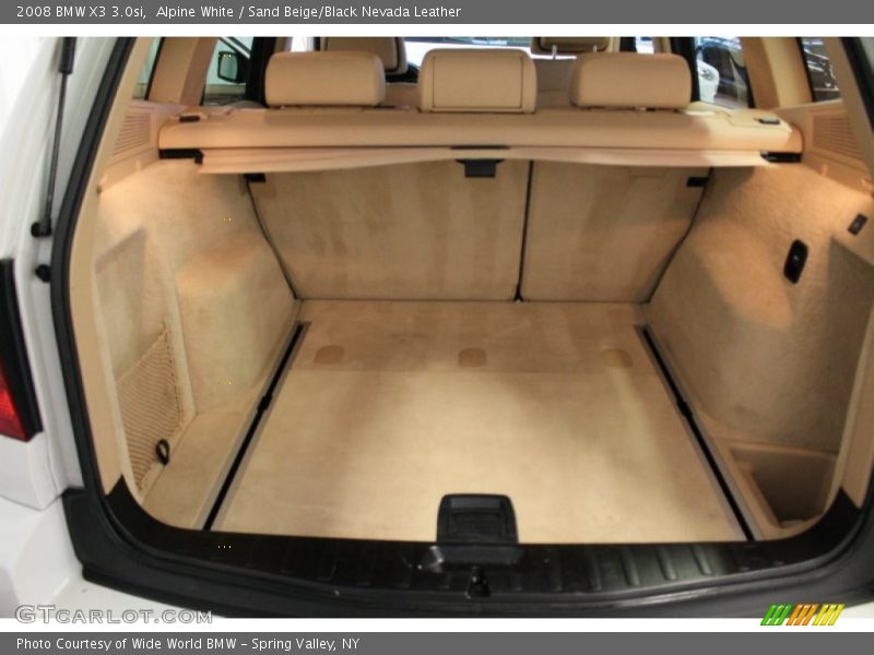 Alpine White / Sand Beige/Black Nevada Leather 2008 BMW X3 3.0si