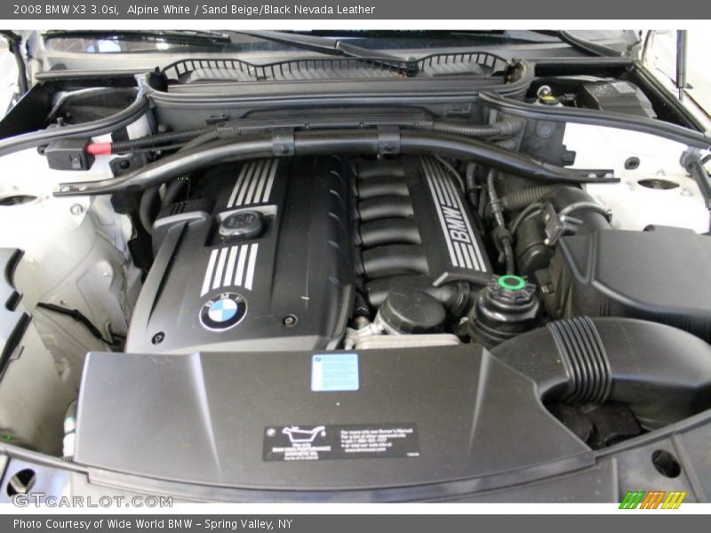 Alpine White / Sand Beige/Black Nevada Leather 2008 BMW X3 3.0si