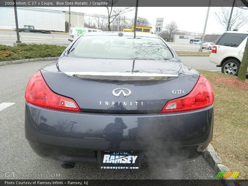 Blue Slate Metallic / Graphite 2009 Infiniti G 37 x Coupe