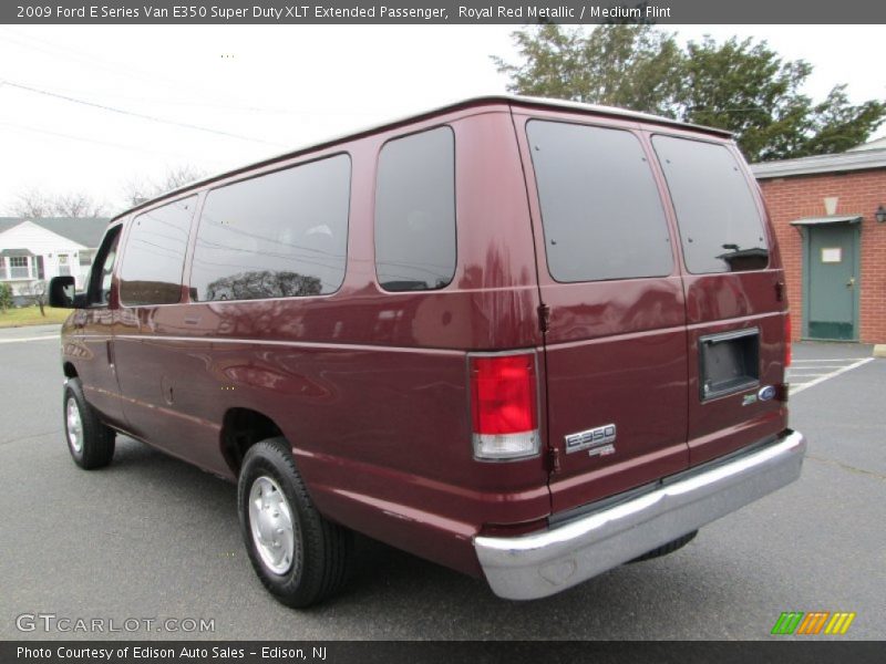 Royal Red Metallic / Medium Flint 2009 Ford E Series Van E350 Super Duty XLT Extended Passenger