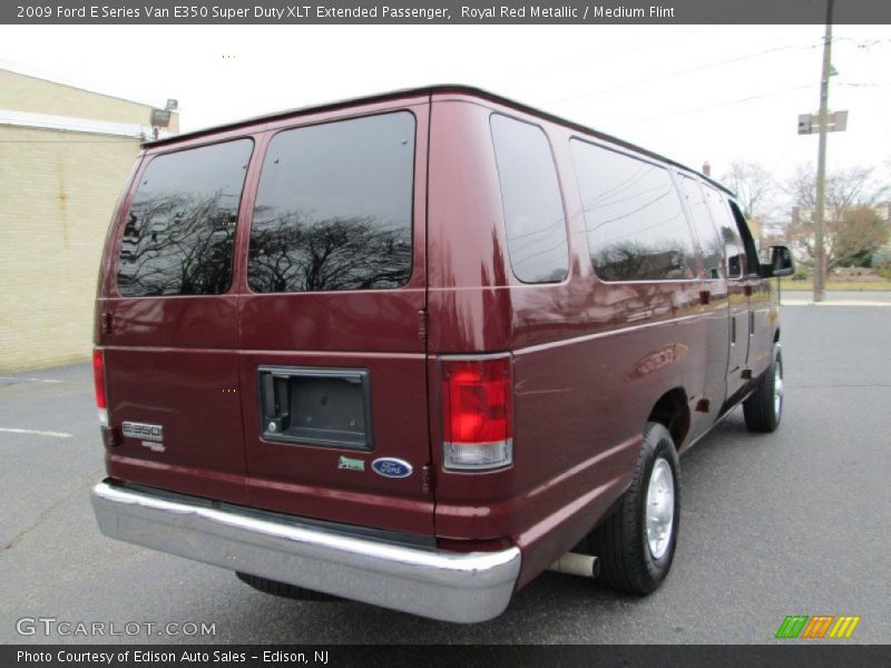 Royal Red Metallic / Medium Flint 2009 Ford E Series Van E350 Super Duty XLT Extended Passenger
