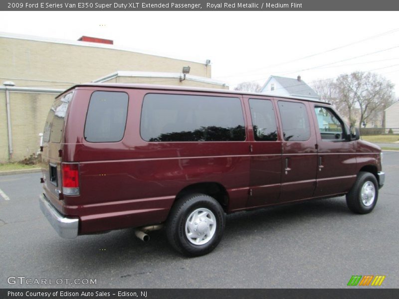 Royal Red Metallic / Medium Flint 2009 Ford E Series Van E350 Super Duty XLT Extended Passenger
