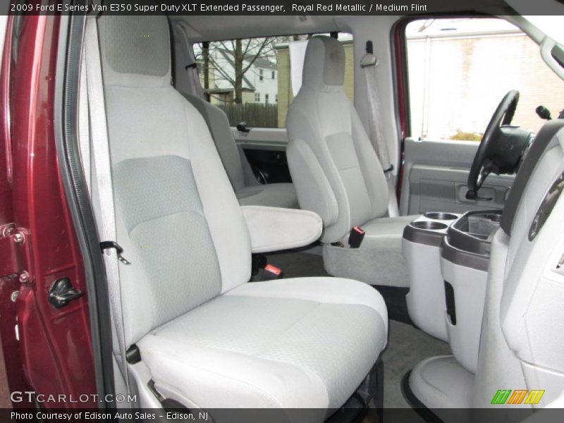 Royal Red Metallic / Medium Flint 2009 Ford E Series Van E350 Super Duty XLT Extended Passenger