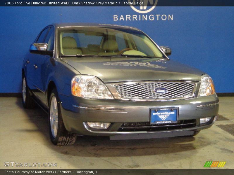 Dark Shadow Grey Metallic / Pebble Beige 2006 Ford Five Hundred Limited AWD