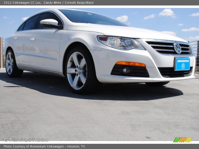 Candy White / Cornsilk Beige/Black 2011 Volkswagen CC Lux