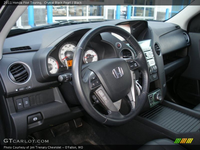 Crystal Black Pearl / Black 2011 Honda Pilot Touring