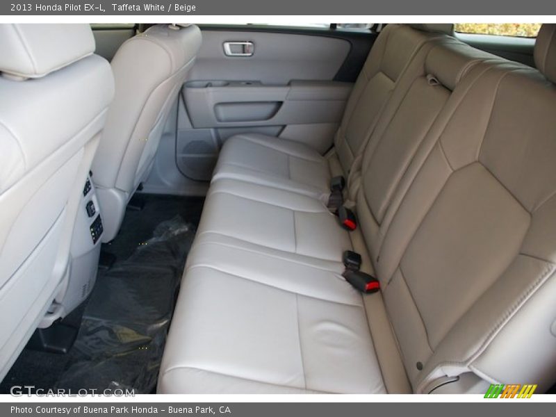 Taffeta White / Beige 2013 Honda Pilot EX-L