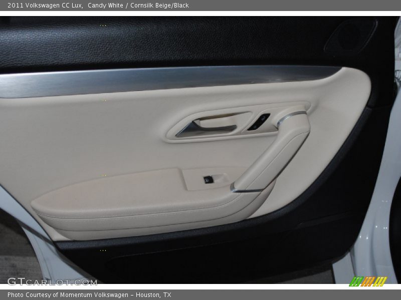 Candy White / Cornsilk Beige/Black 2011 Volkswagen CC Lux