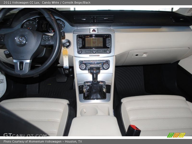 Candy White / Cornsilk Beige/Black 2011 Volkswagen CC Lux
