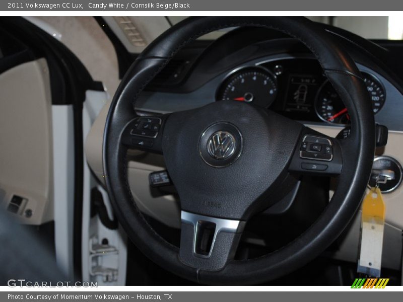 Candy White / Cornsilk Beige/Black 2011 Volkswagen CC Lux