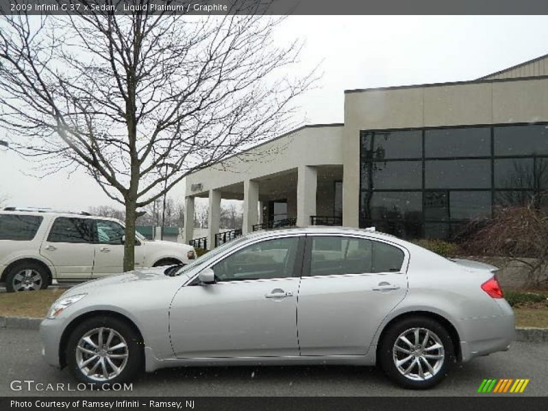 Liquid Platinum / Graphite 2009 Infiniti G 37 x Sedan