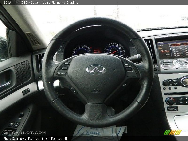 Liquid Platinum / Graphite 2009 Infiniti G 37 x Sedan
