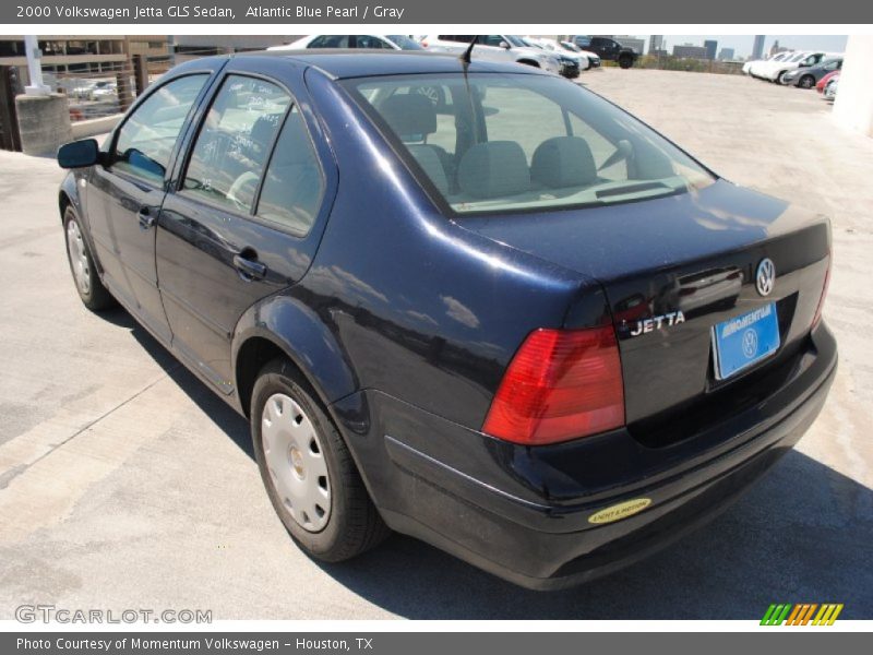 Atlantic Blue Pearl / Gray 2000 Volkswagen Jetta GLS Sedan