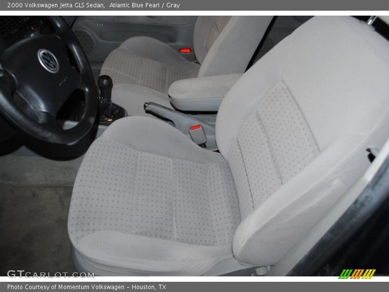 Atlantic Blue Pearl / Gray 2000 Volkswagen Jetta GLS Sedan
