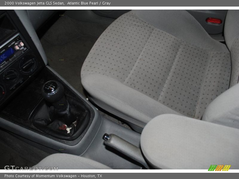 Atlantic Blue Pearl / Gray 2000 Volkswagen Jetta GLS Sedan