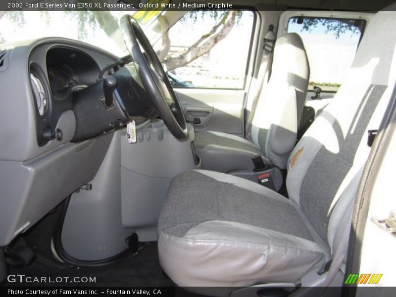 Oxford White / Medium Graphite 2002 Ford E Series Van E350 XL Passenger