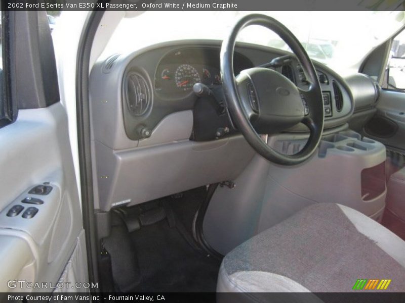 Oxford White / Medium Graphite 2002 Ford E Series Van E350 XL Passenger