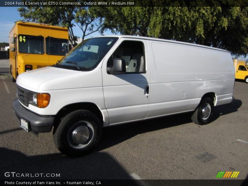 Oxford White / Medium Flint 2004 Ford E Series Van E350 Commercial