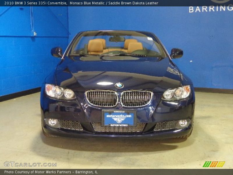 Monaco Blue Metallic / Saddle Brown Dakota Leather 2010 BMW 3 Series 335i Convertible