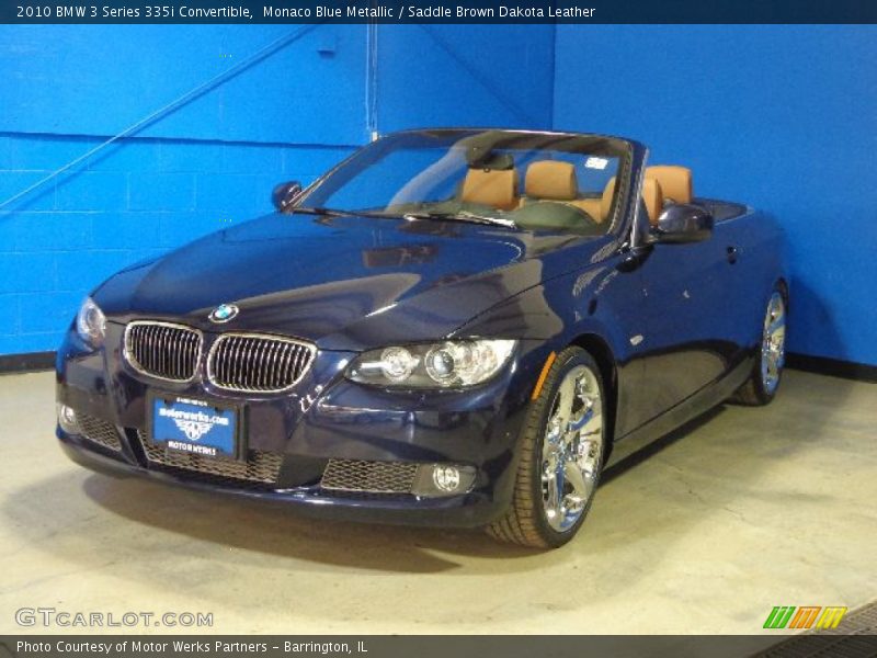 Monaco Blue Metallic / Saddle Brown Dakota Leather 2010 BMW 3 Series 335i Convertible