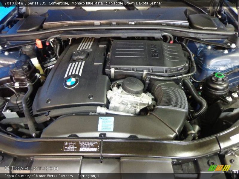 Monaco Blue Metallic / Saddle Brown Dakota Leather 2010 BMW 3 Series 335i Convertible