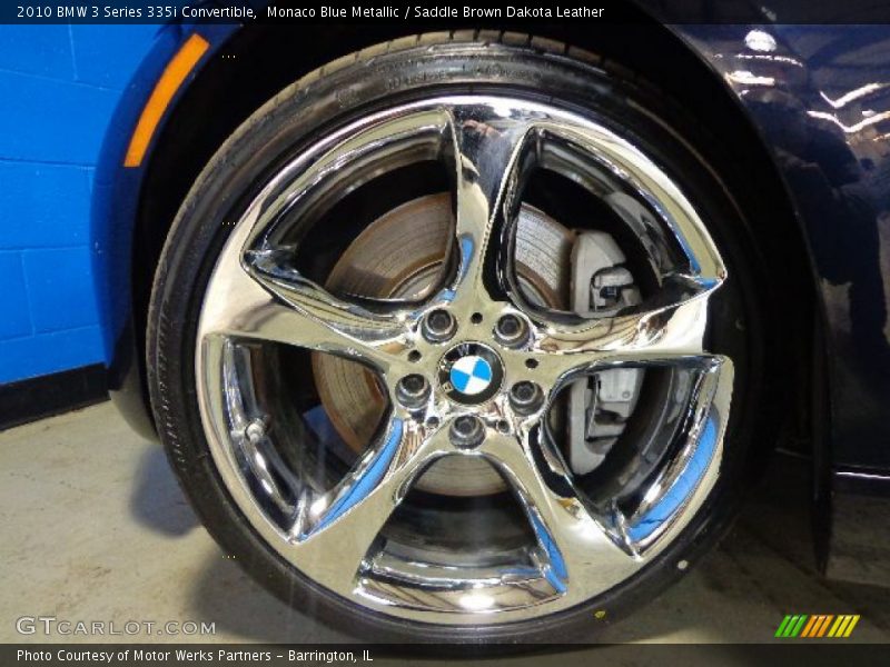 Monaco Blue Metallic / Saddle Brown Dakota Leather 2010 BMW 3 Series 335i Convertible