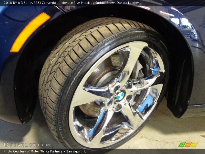 Monaco Blue Metallic / Saddle Brown Dakota Leather 2010 BMW 3 Series 335i Convertible