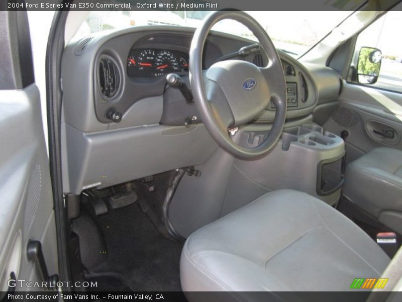 Oxford White / Medium Flint 2004 Ford E Series Van E350 Commercial